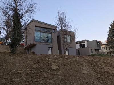PhotoSCI DINA - projet de construction de 4 maisons en ossature bois/béton