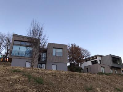 PhotoSCI DINA - projet de construction de 4 maisons en ossature bois/béton
