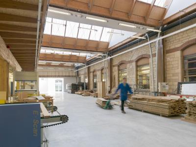 PhotoHalle bois éco-construction du campus des Arts et Métiers