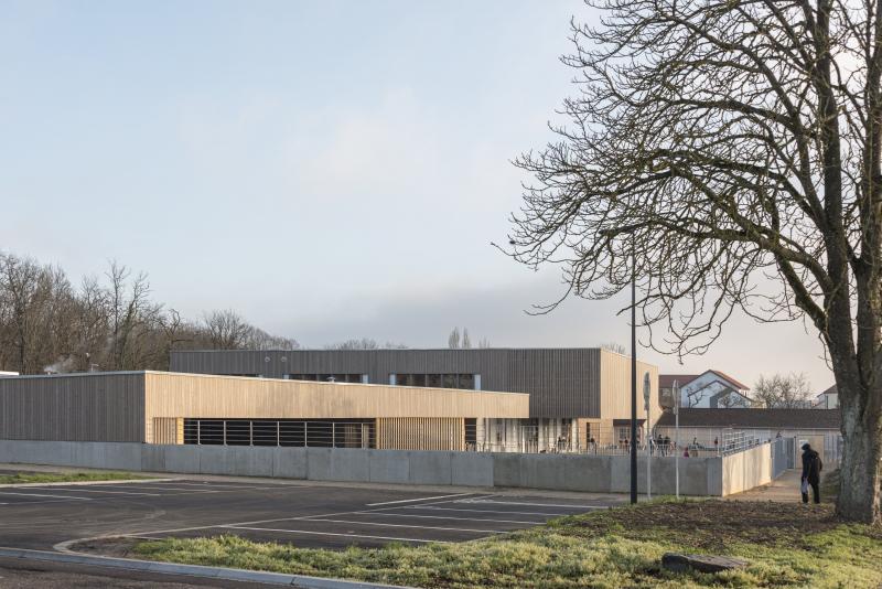 PhotoConstruction du groupe scolaire Jacques Prévert au Centre-Bourg de Richardménil