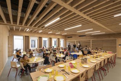 PhotoConstruction du groupe scolaire Jacques Prévert au Centre-Bourg de Richardménil