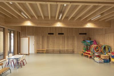 PhotoConstruction du groupe scolaire Jacques Prévert au Centre-Bourg de Richardménil