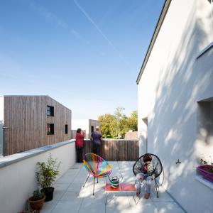 Photo"Les Champs Libres"  : 19 logements biosourcés en démarche participative à NANTES