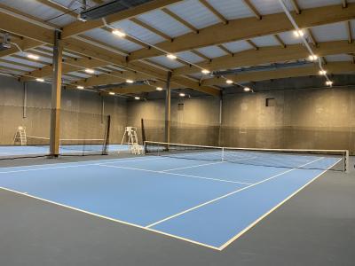 PhotoConstruction d'un complexe tennistique à CHEVIGNY SAINT SAUVEUR