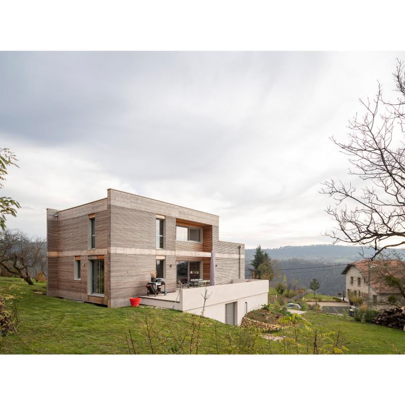 PhotoUne maison ossature bois sur les hauteurs de Besançon